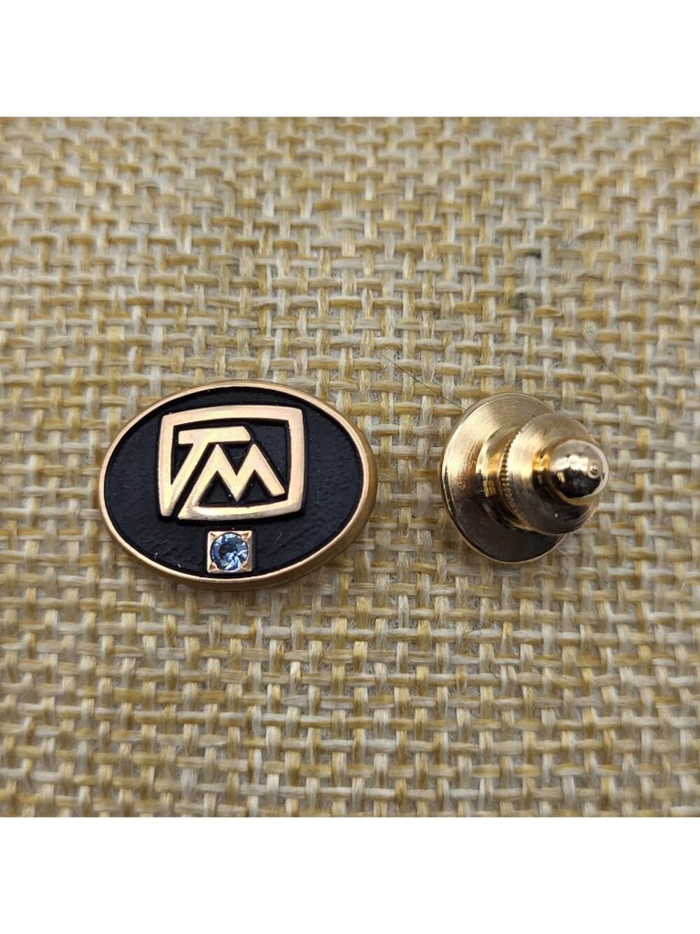 Vintage Gold Filled tie tack employee award lapel pin
